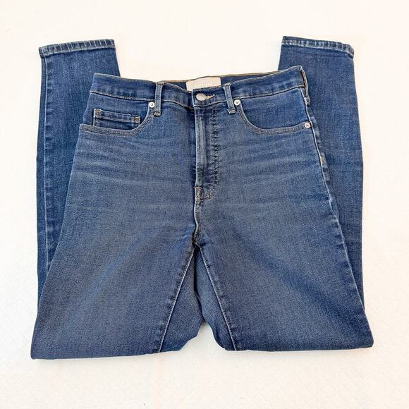 Everlane High Waist Dark Wash Denim Jeans Skinny SZ28 - Picture 4 of 7